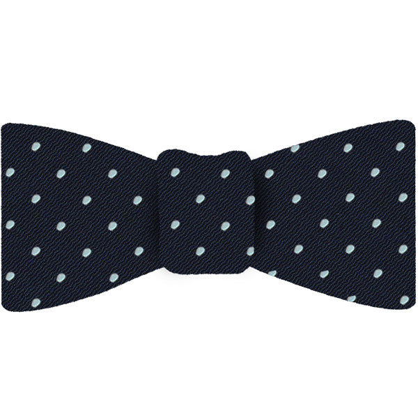 ピンドット柄シルク蝶ネクタイ
