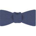 カシミア製ブラックワープ蝶ネクタイ