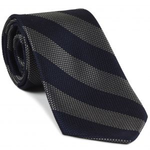 グレナディン フィナ ワイドストライプ シルクネクタイ