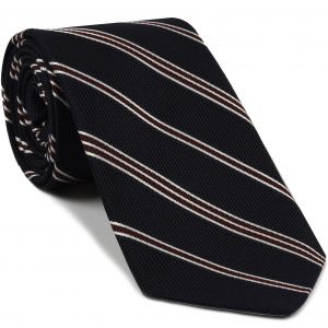 グレナディン・フィナ・ストライプ シルクネクタイ