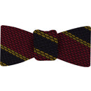 グレナディン・グロッサ ストライプ シルク ボウタイ