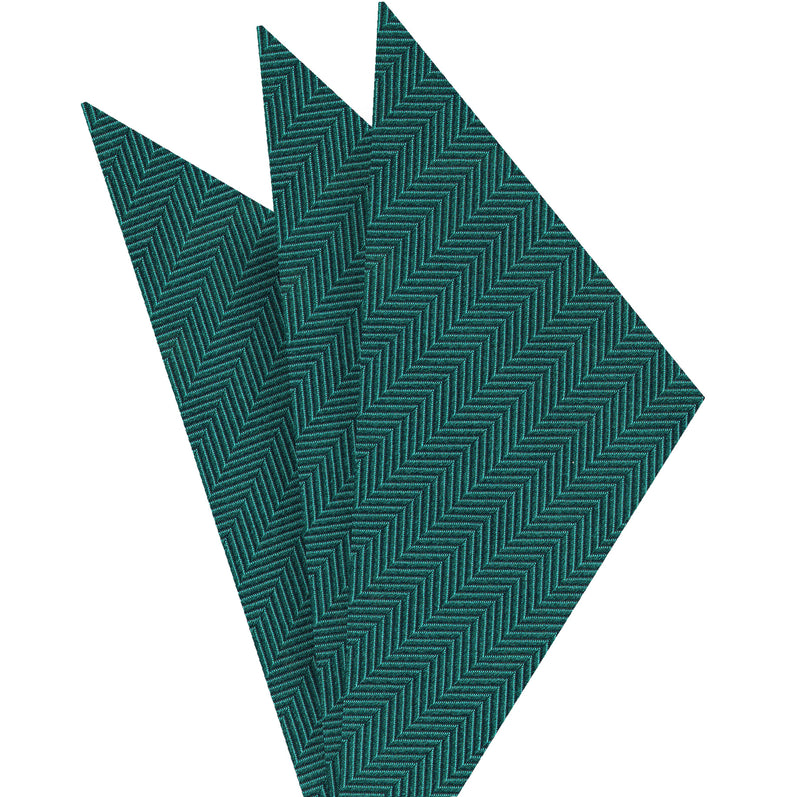 헤링본 실크 포켓 스퀘어