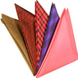 타이 사이폰 실크 포켓 스퀘어