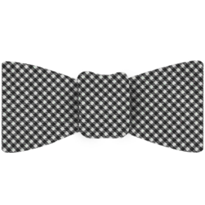 シェパードチェックのシルク蝶ネクタイ