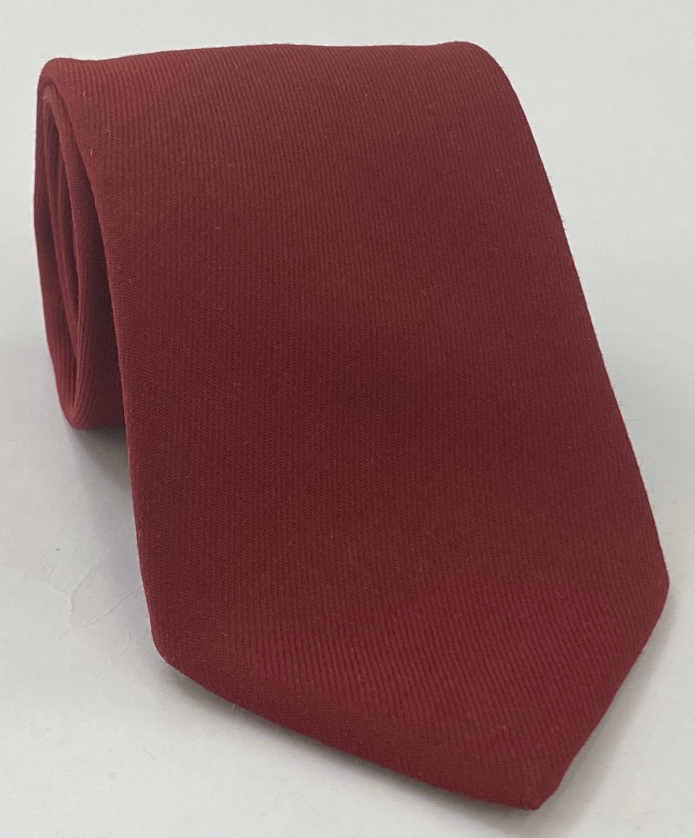 レッド ソリッド チャリス ウール ネクタイ CHSOT-2
