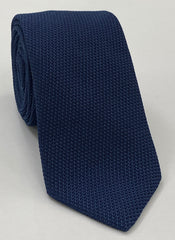 Soft Navy Grenadine Fina Silk Tie GFT-11