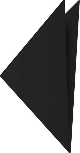 Black Satin Silk Pocket Square