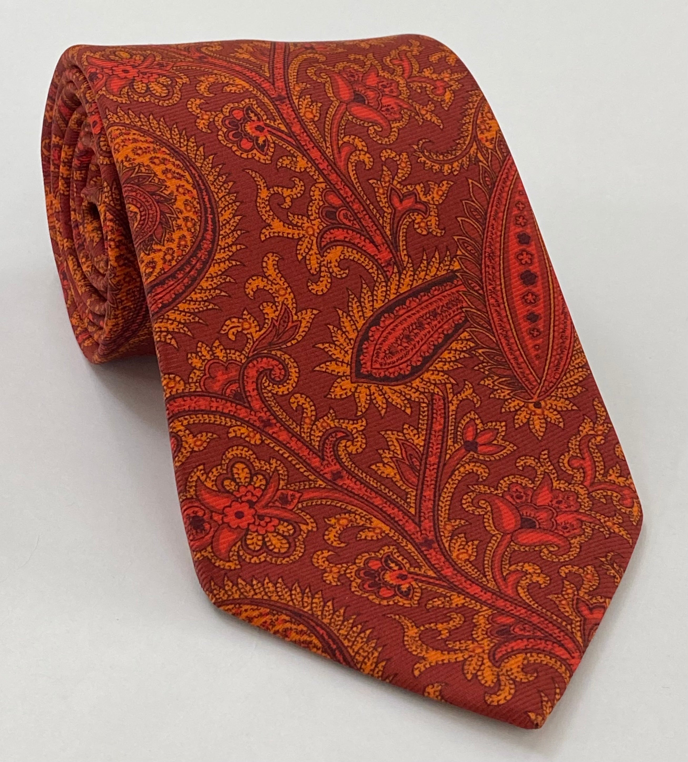 korean 맥클레스필드 모던 마더 프린트 실크 타이 MMPT-11