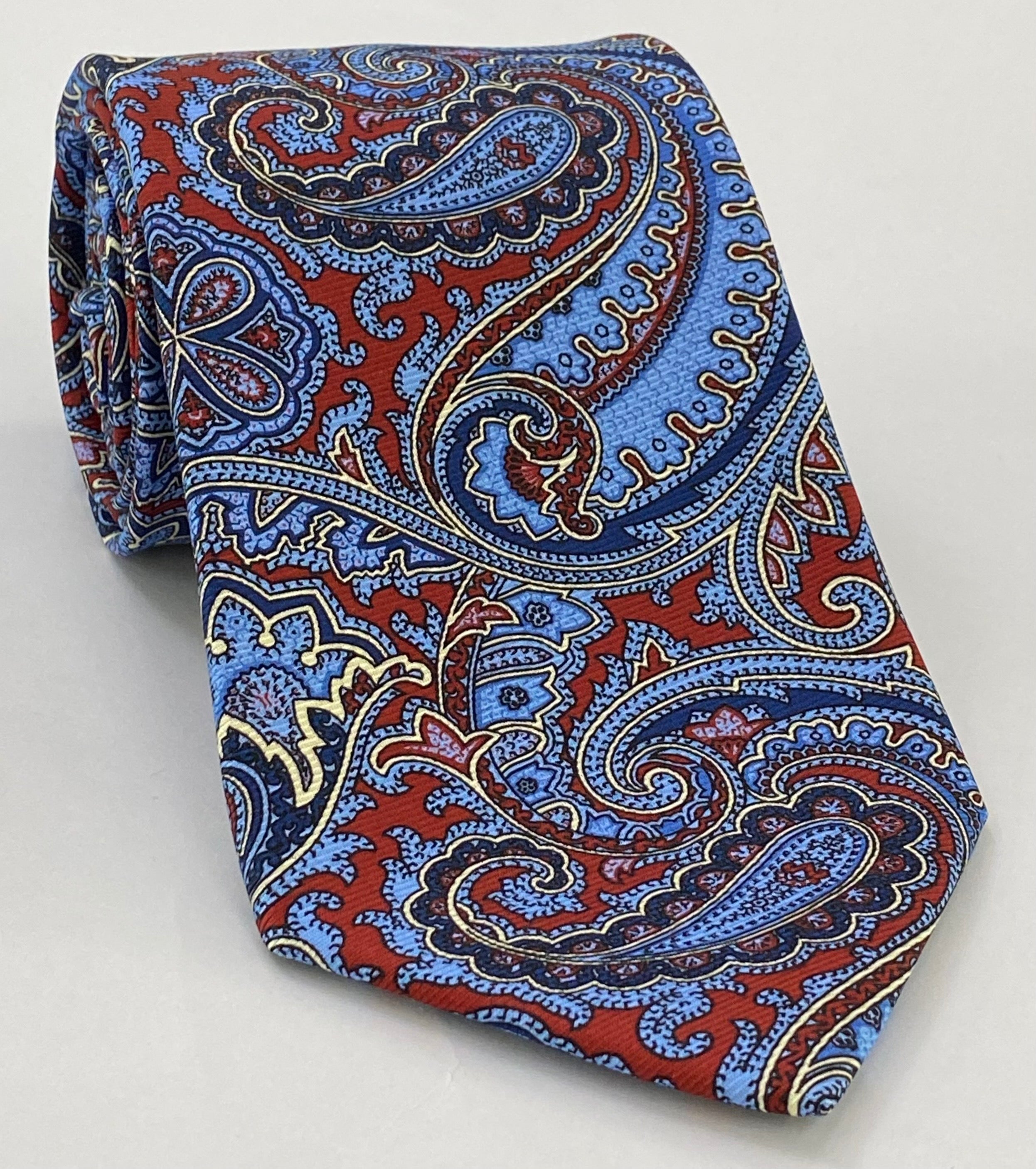 맥클스필드 모던 마더 프린트 실크 타이 MMPT-18