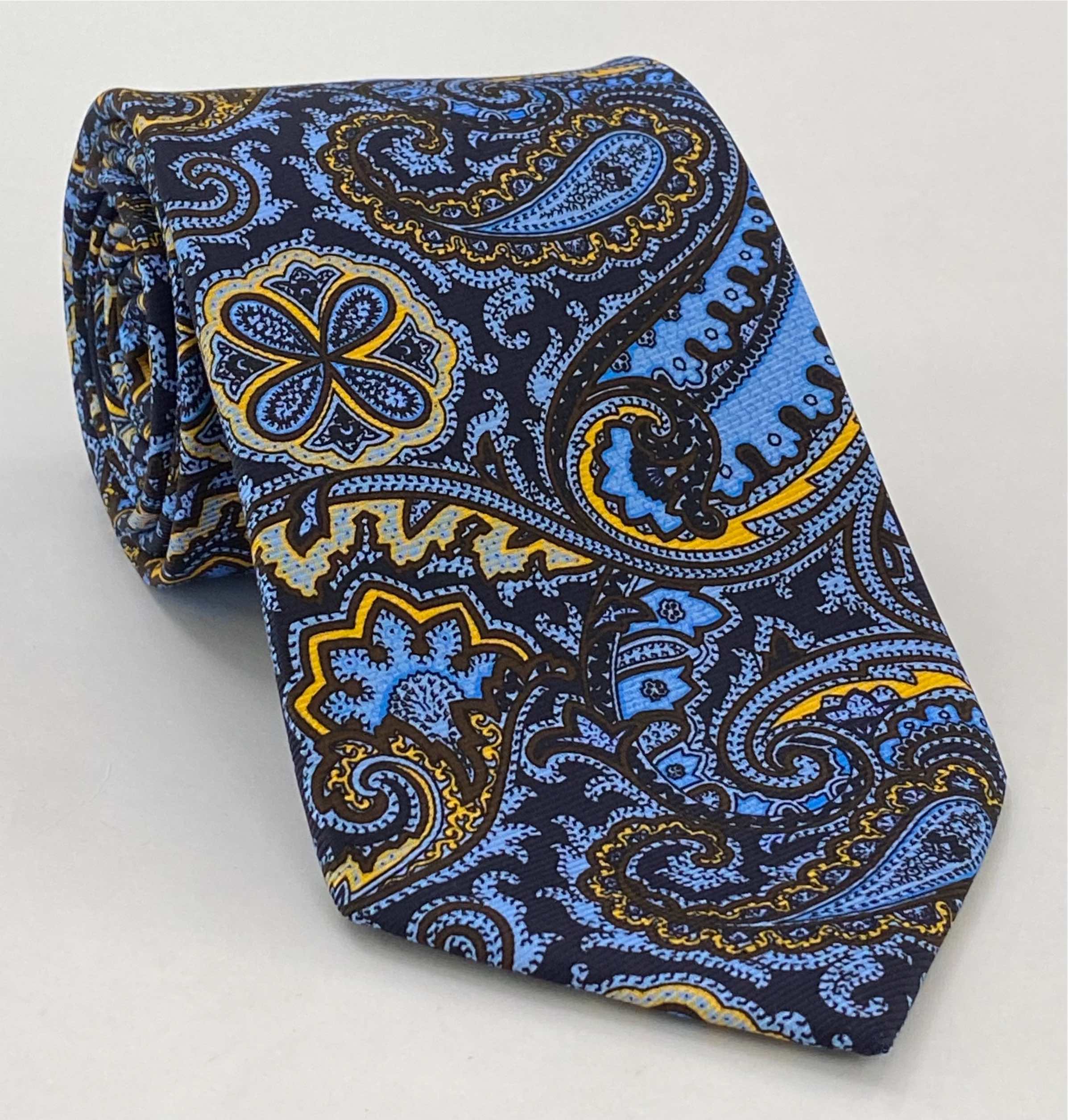 맥클스필드 모던 마더 프린트 실크 타이 MMPT-23