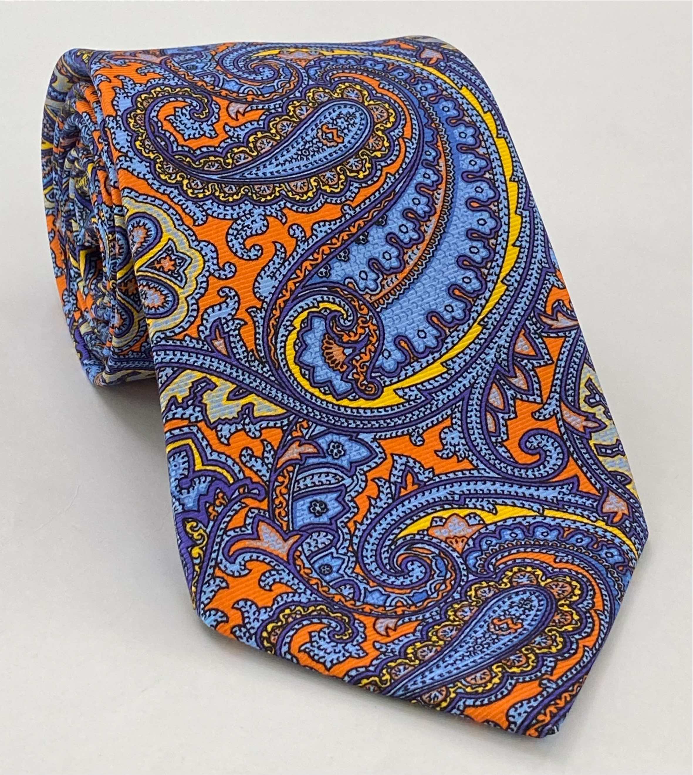 맥클스필드 모던 마더 프린트 실크 타이 MMPT-28