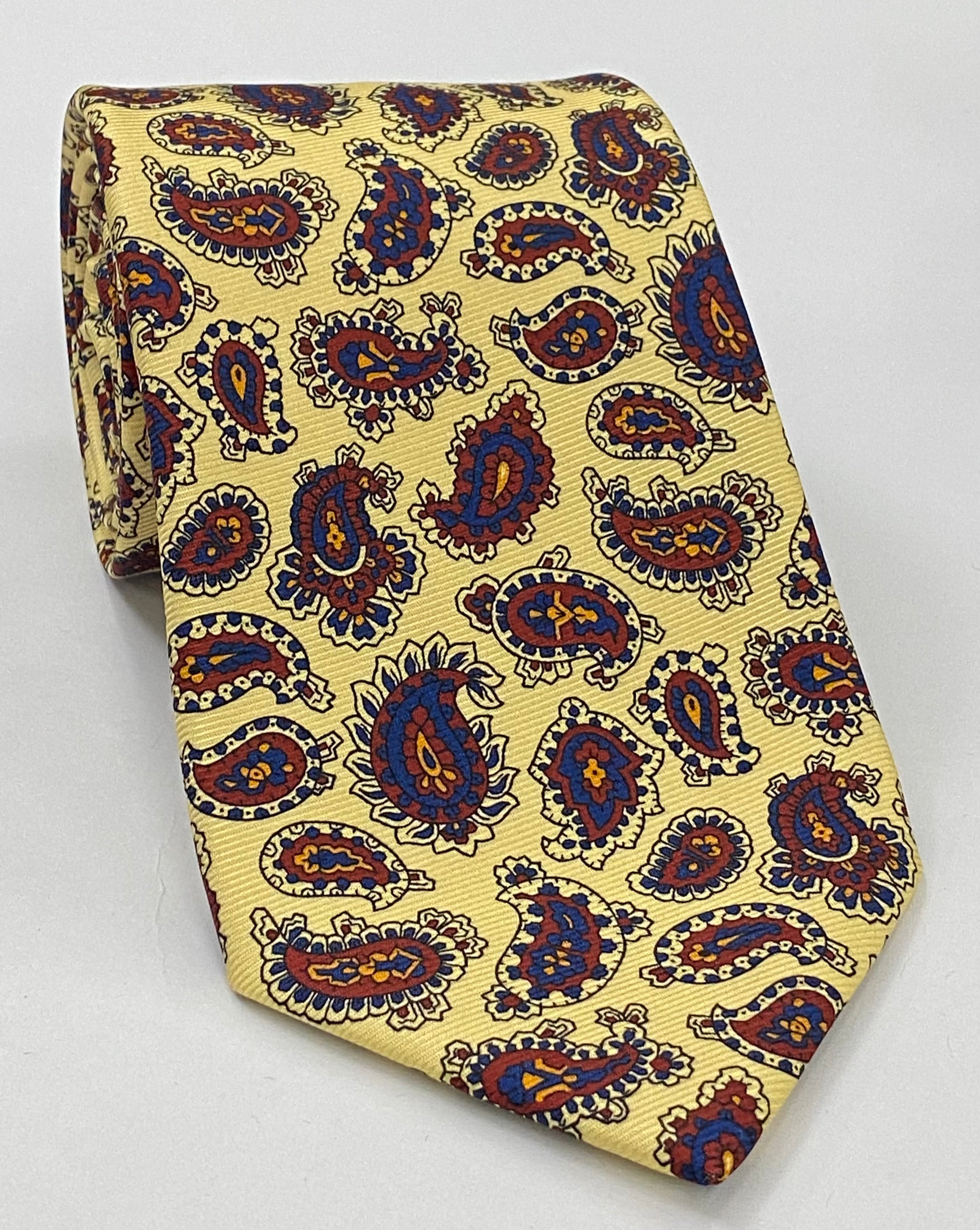 맥클스필드 모던 마더 프린트 실크 타이 MMPT-29