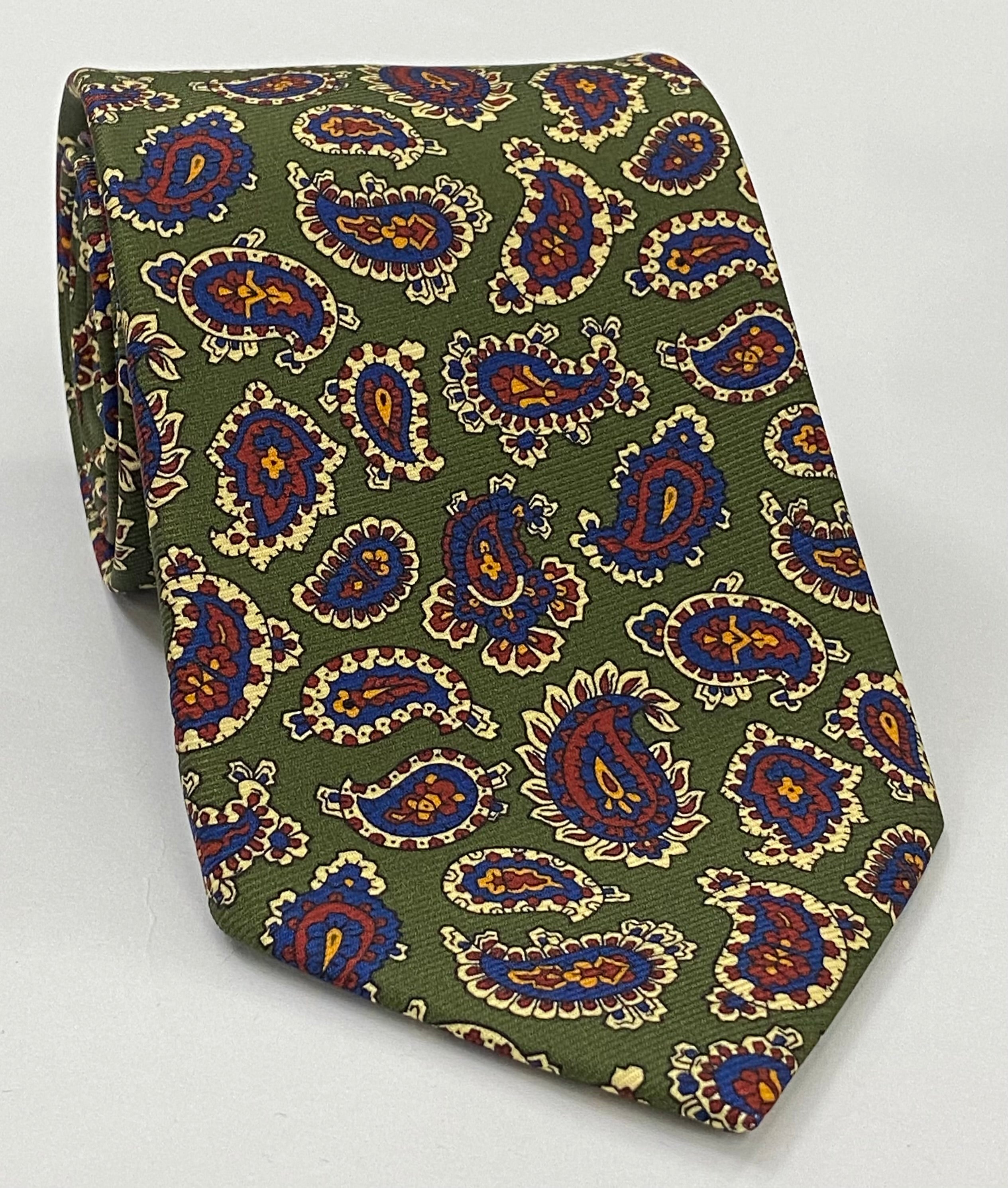 맥클스필드 모던 마더 프린트 실크 타이 MMPT-31