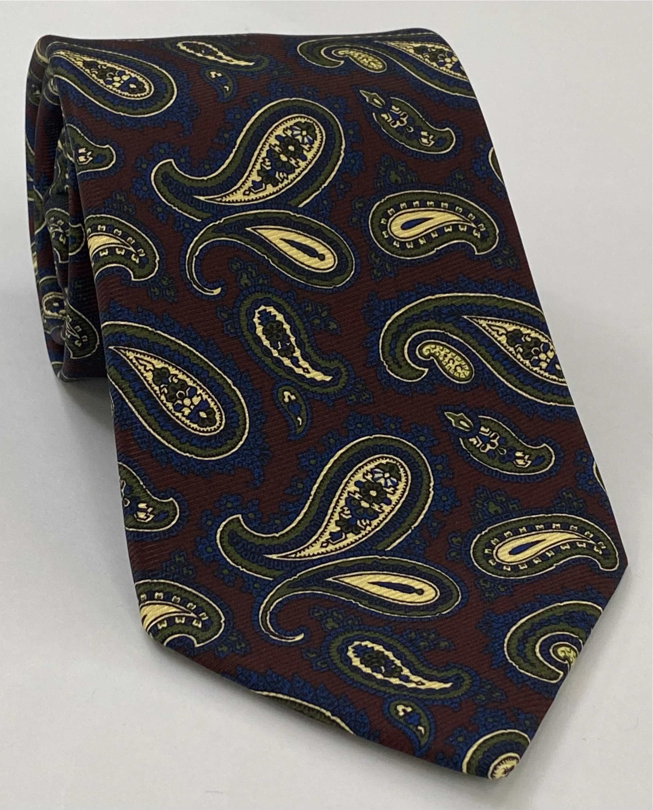 맥클스필드 모던 마더 프린트 실크 타이 MMPT-44