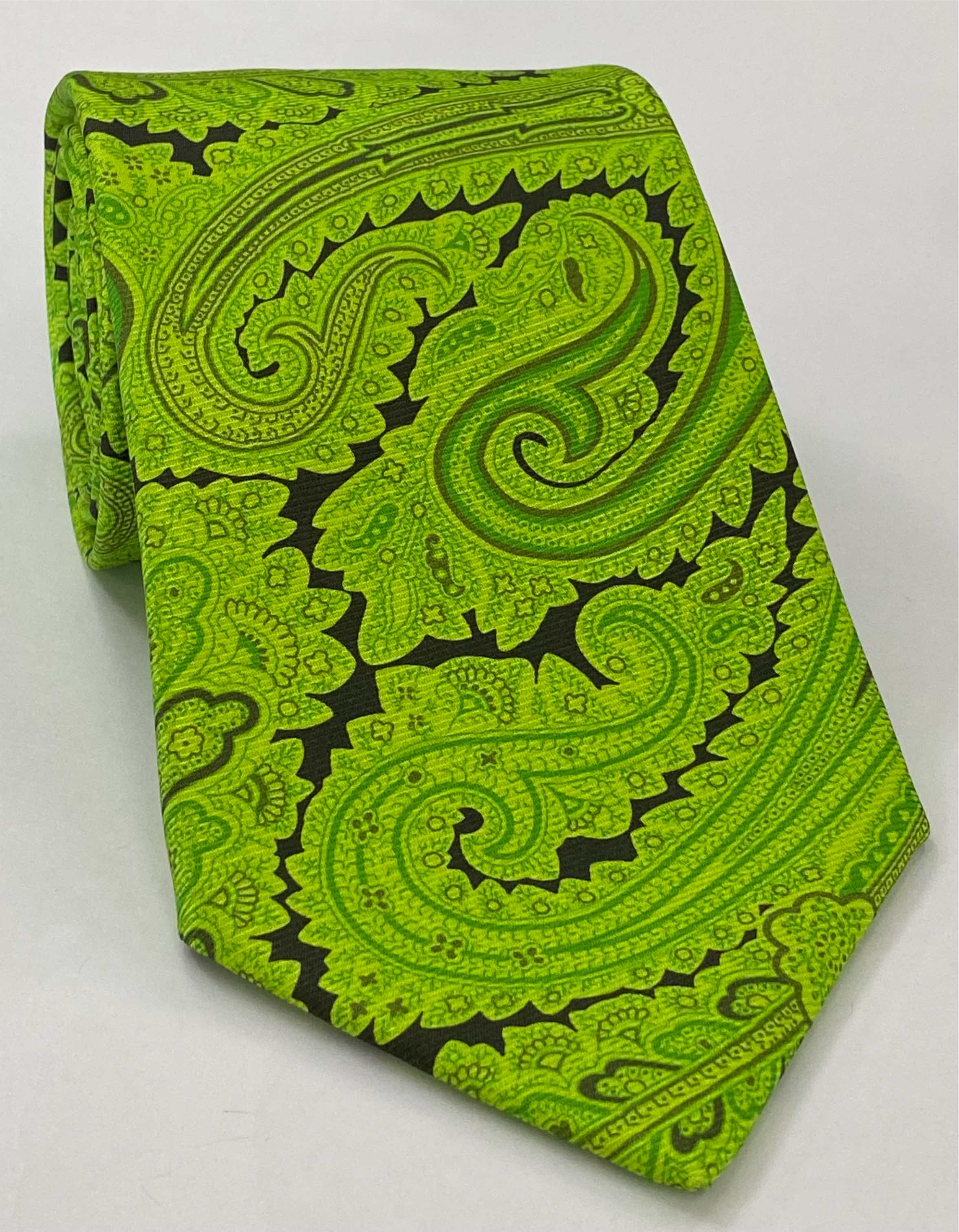 맥클레스필드 모던 마더 프린트 실크 타이 MMPT-45