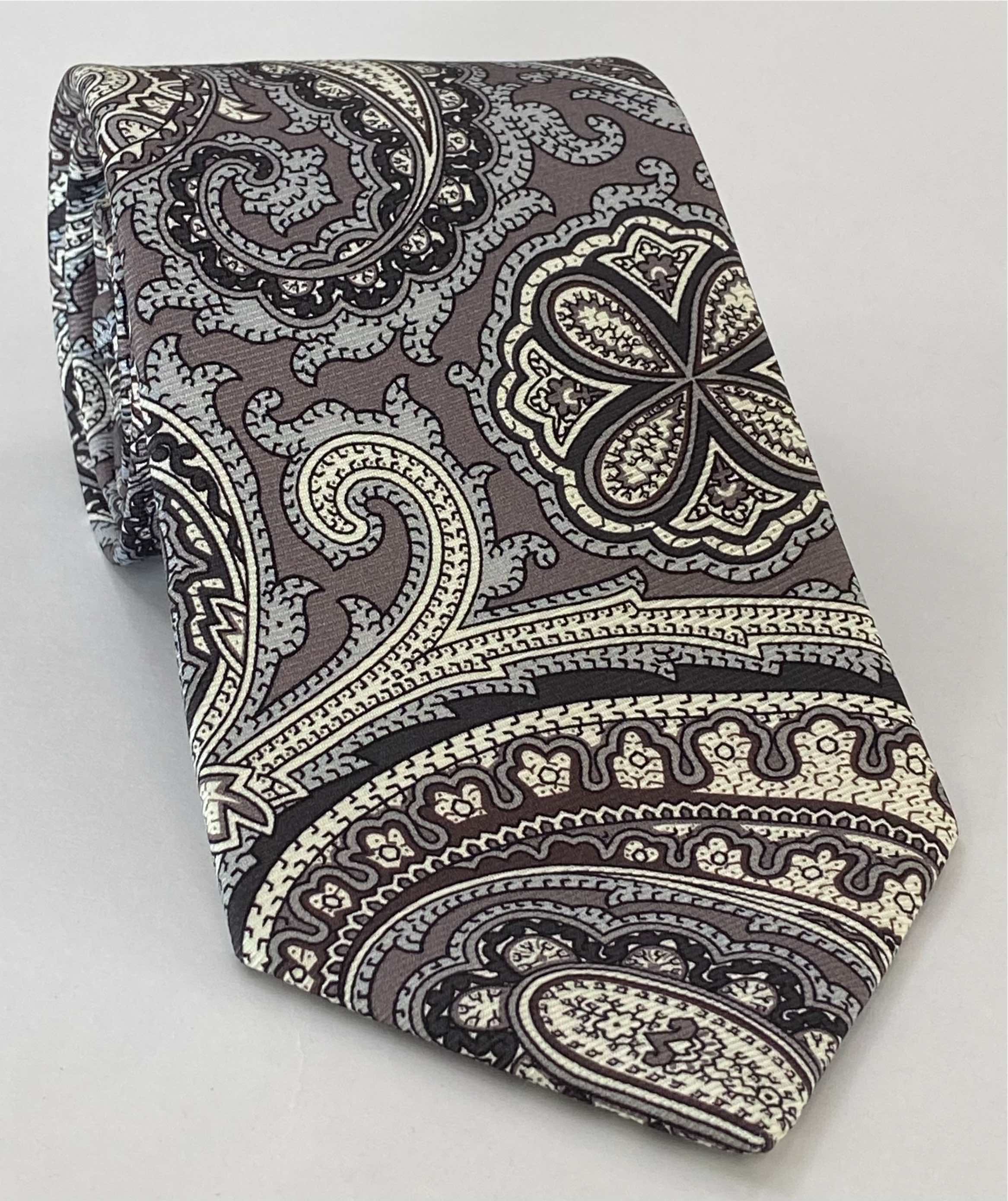 맥클스필드 모던 마더 프린트 실크 타이 MMPT-49