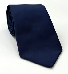 Navy Blue Mogador Solid Tie MGSOT-3