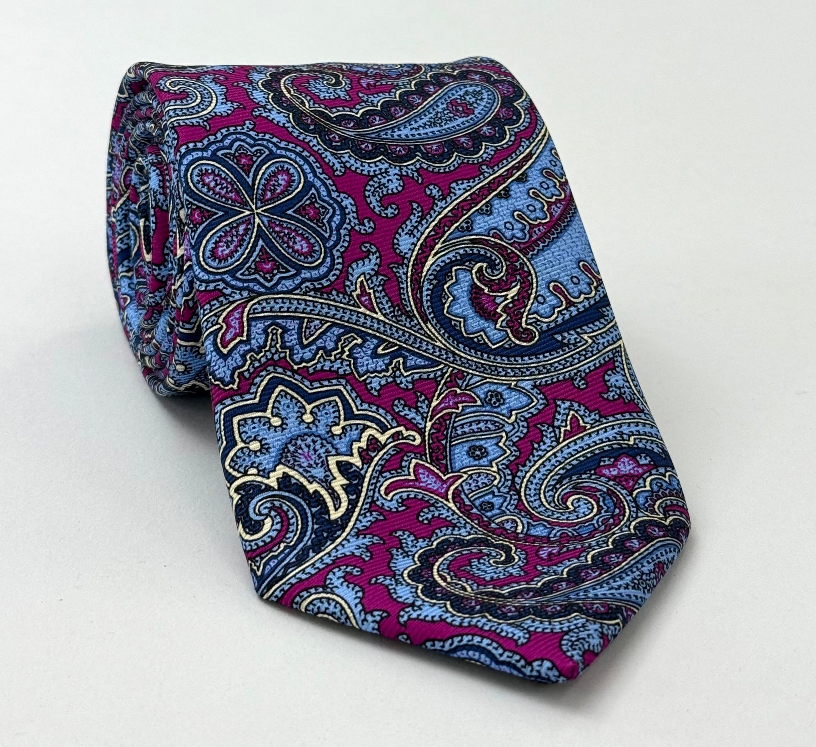 맥클스필드 모던 마더 프린트 실크 타이 MMPT-16