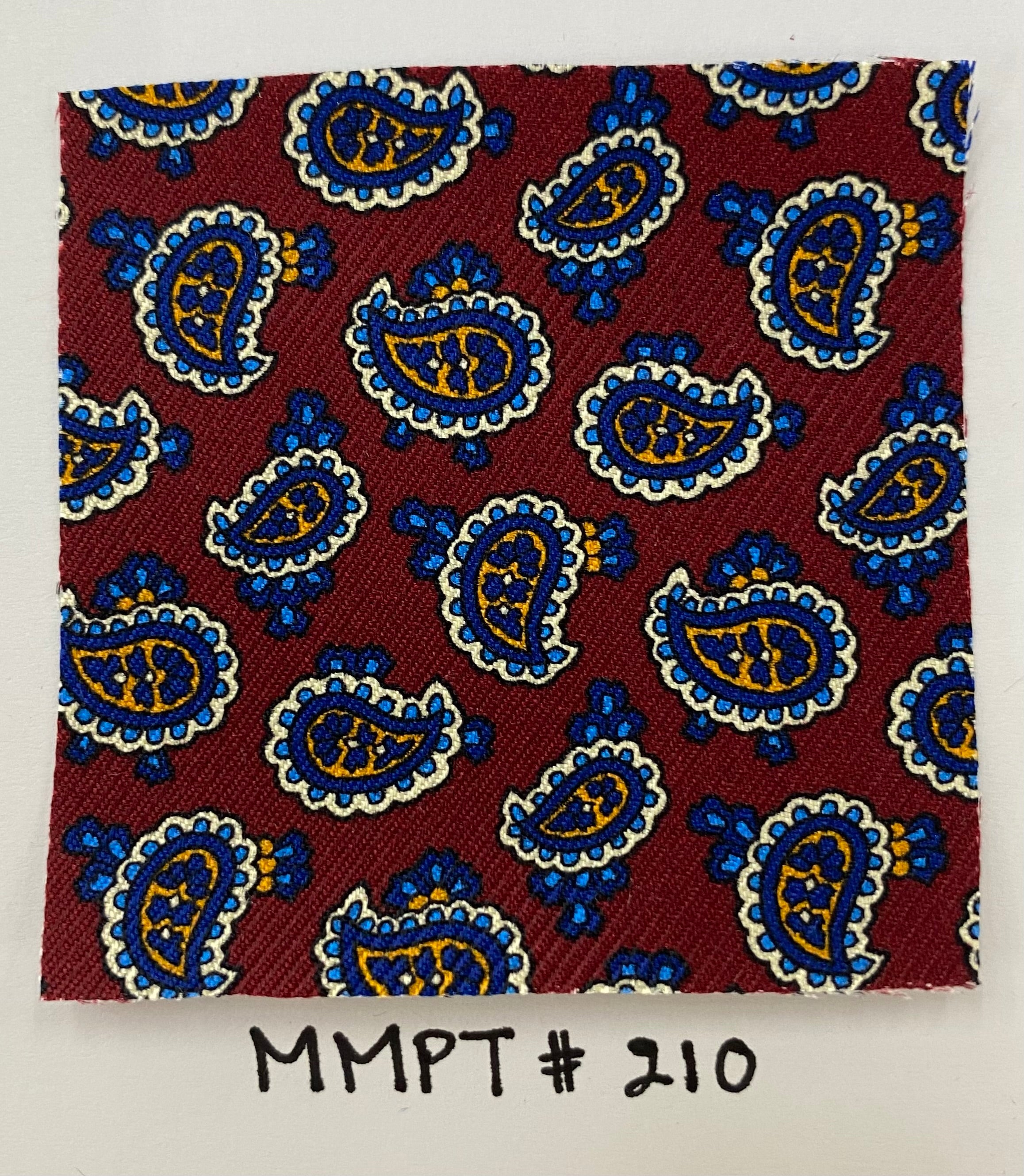 Macclesfield Modern Madder Printed Silk Tie MMPT-210