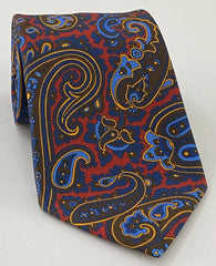 맥클스필드 모던 마더 프린트 실크 타이 MMPT-94