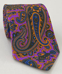 맥클스필드 모던 마더 프린트 실크 타이 MMPT-96