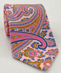 맥클레스필드 모던 마더 프린트 실크 타이 MMPT-97