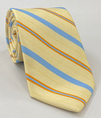 Modern Madder Print Stripe Silk Tie MMST-2