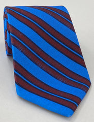 Modern Madder Print Stripe Silk Tie MMST-6