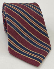 Modern Madder Print Stripe Silk Tie MMST-8