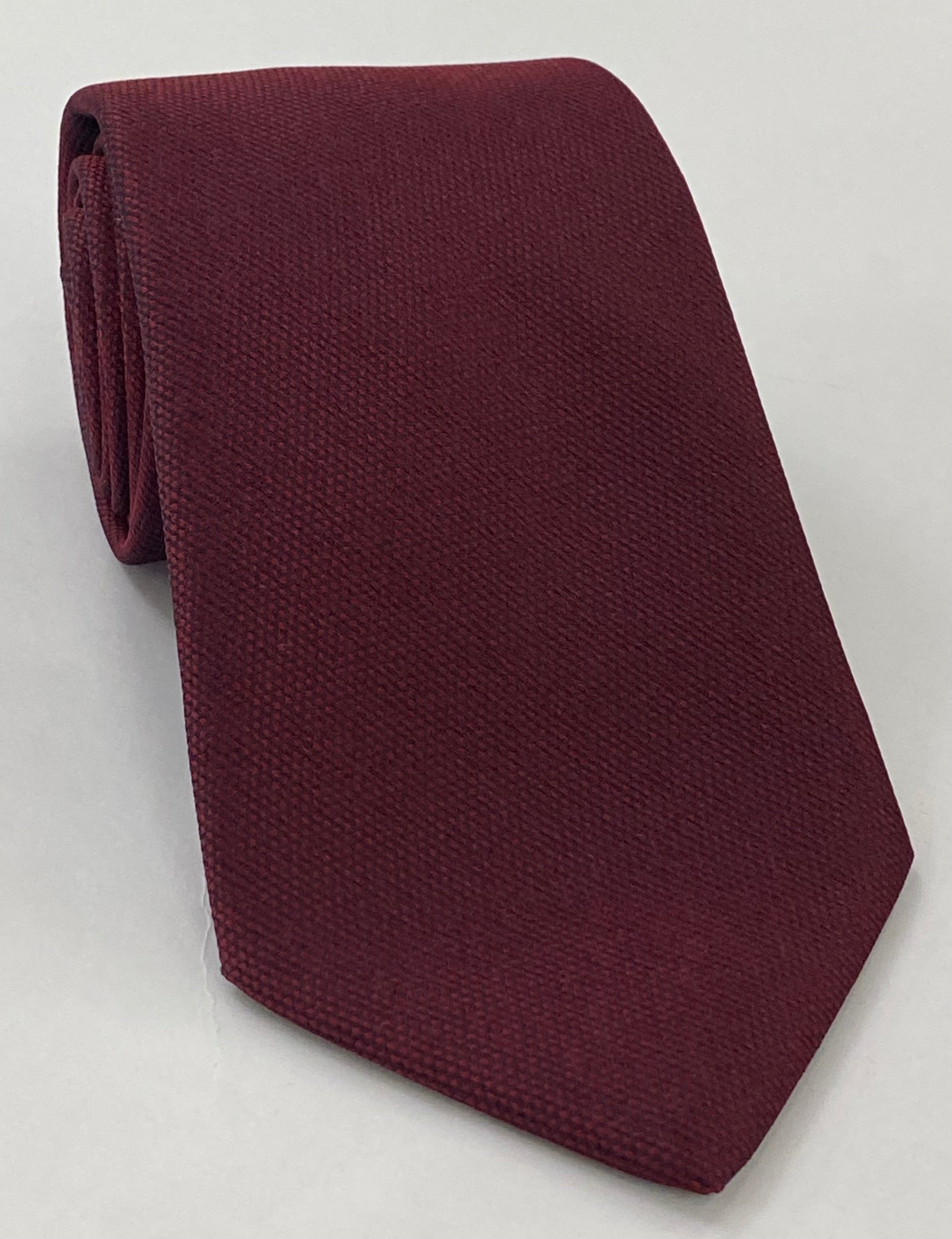 다크 레드 뽕나무 무늬 실크 타이 MWT-14