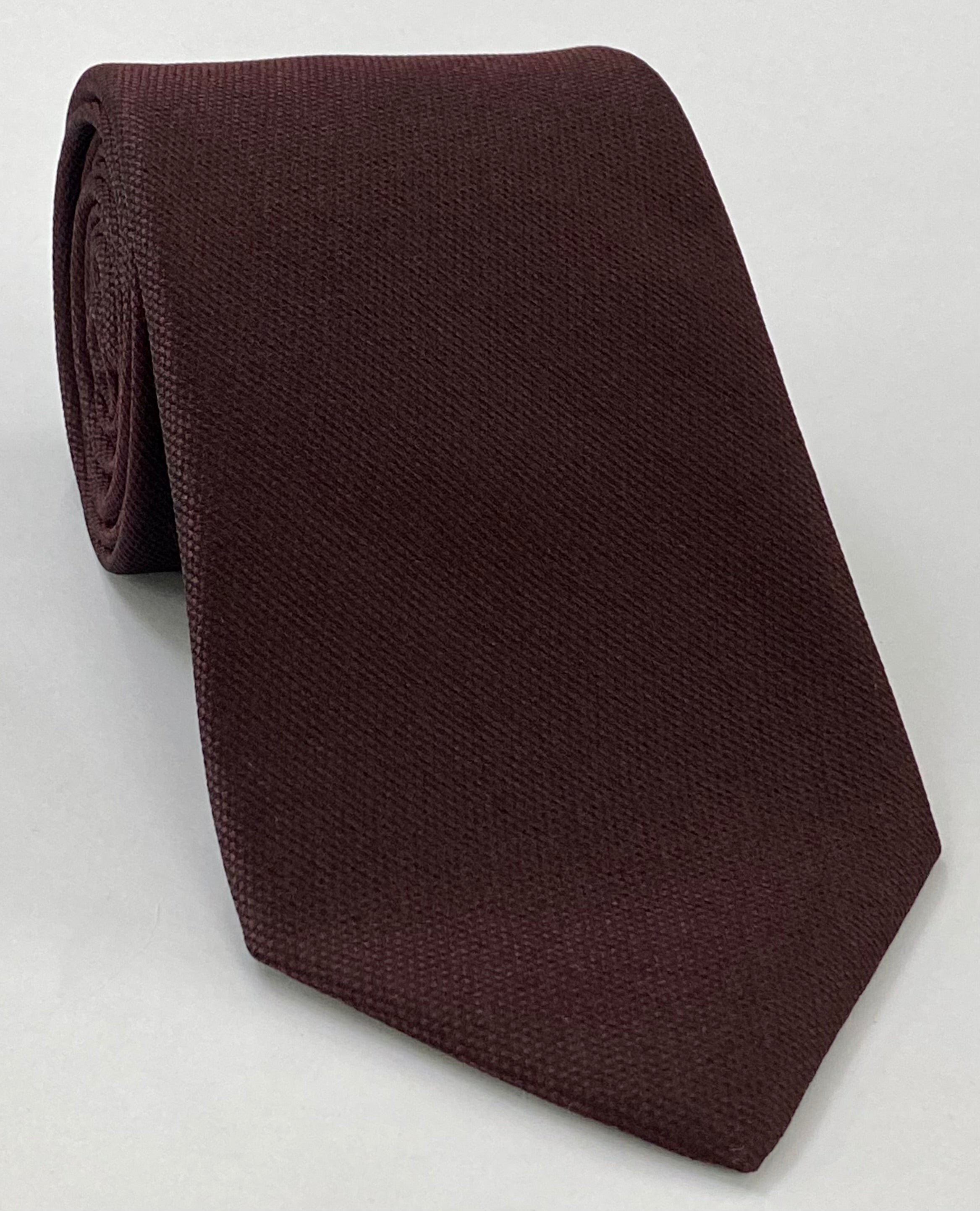 다크 버건디 뽕나무 직조 실크 타이 MWT-18