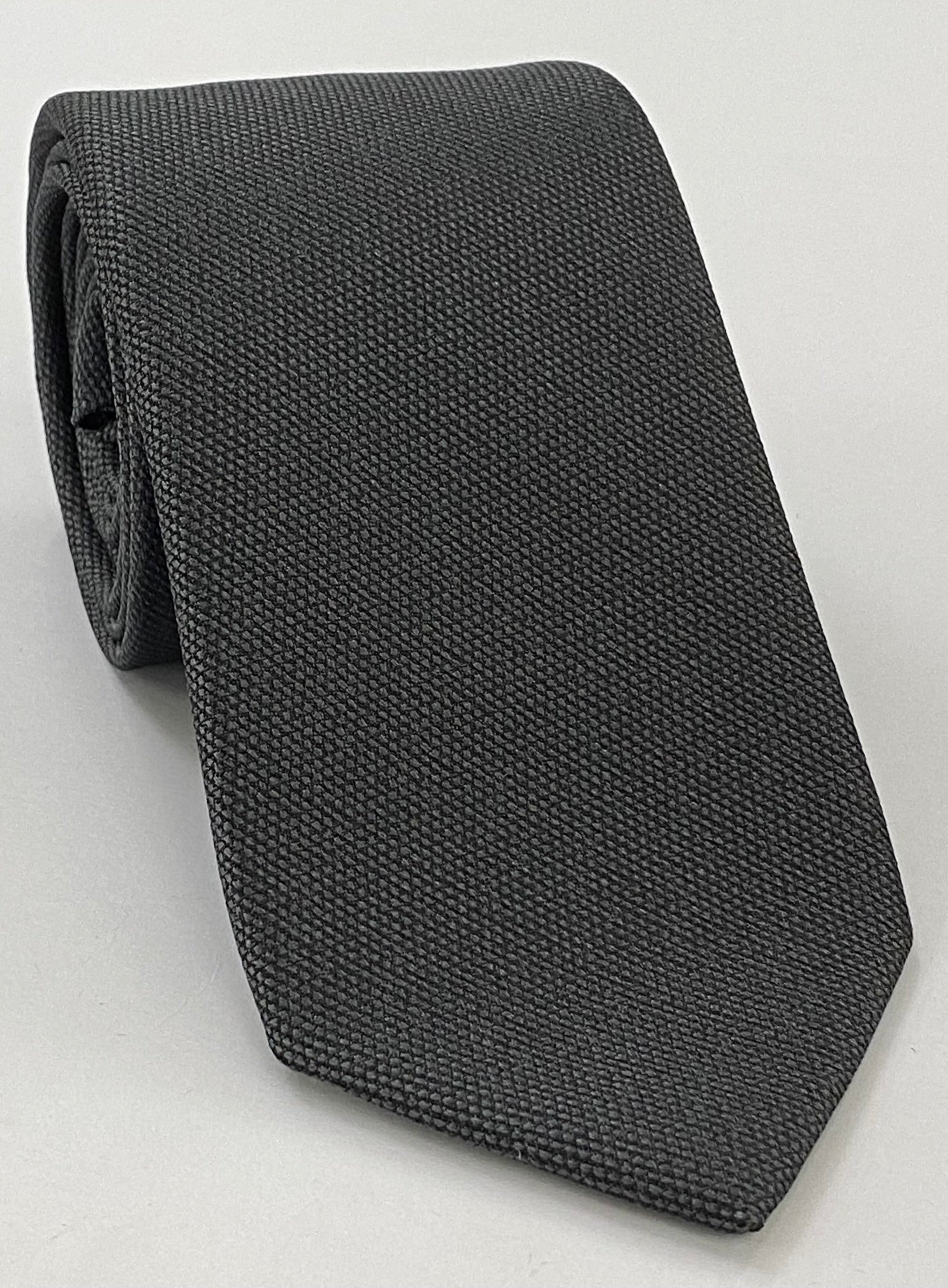 다크 차콜 그레이 뽕나무결 실크 타이 MWT-19