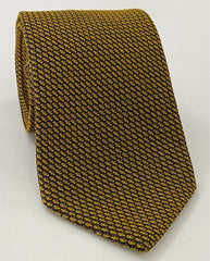 Gold & Midnight Blue Cashmere/Silk Grenadine Grossa Silk Tie SCGGT-8