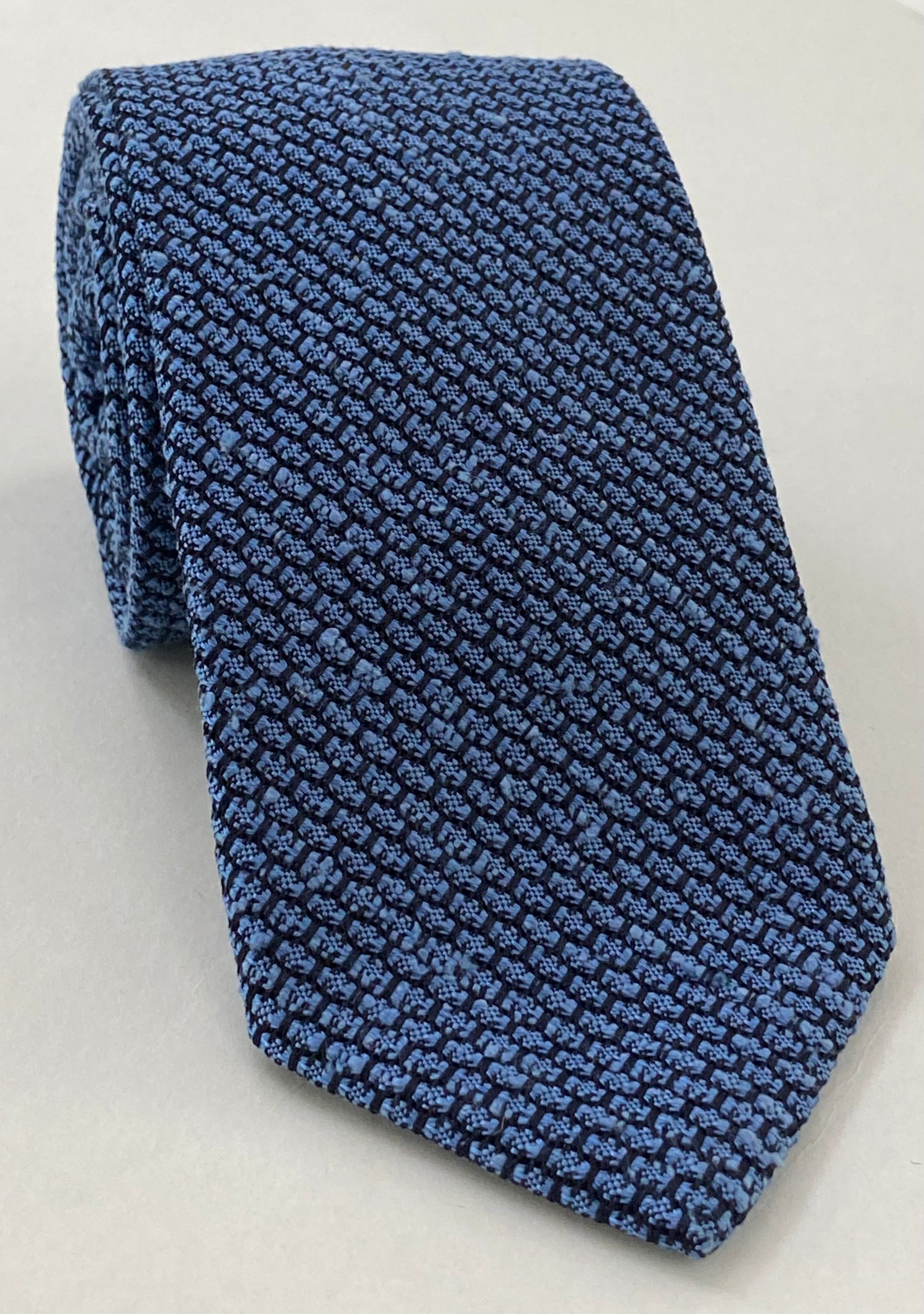 스카이 블루 샨퉁 그레나딘 그로사 실크 타이 SHGT-4