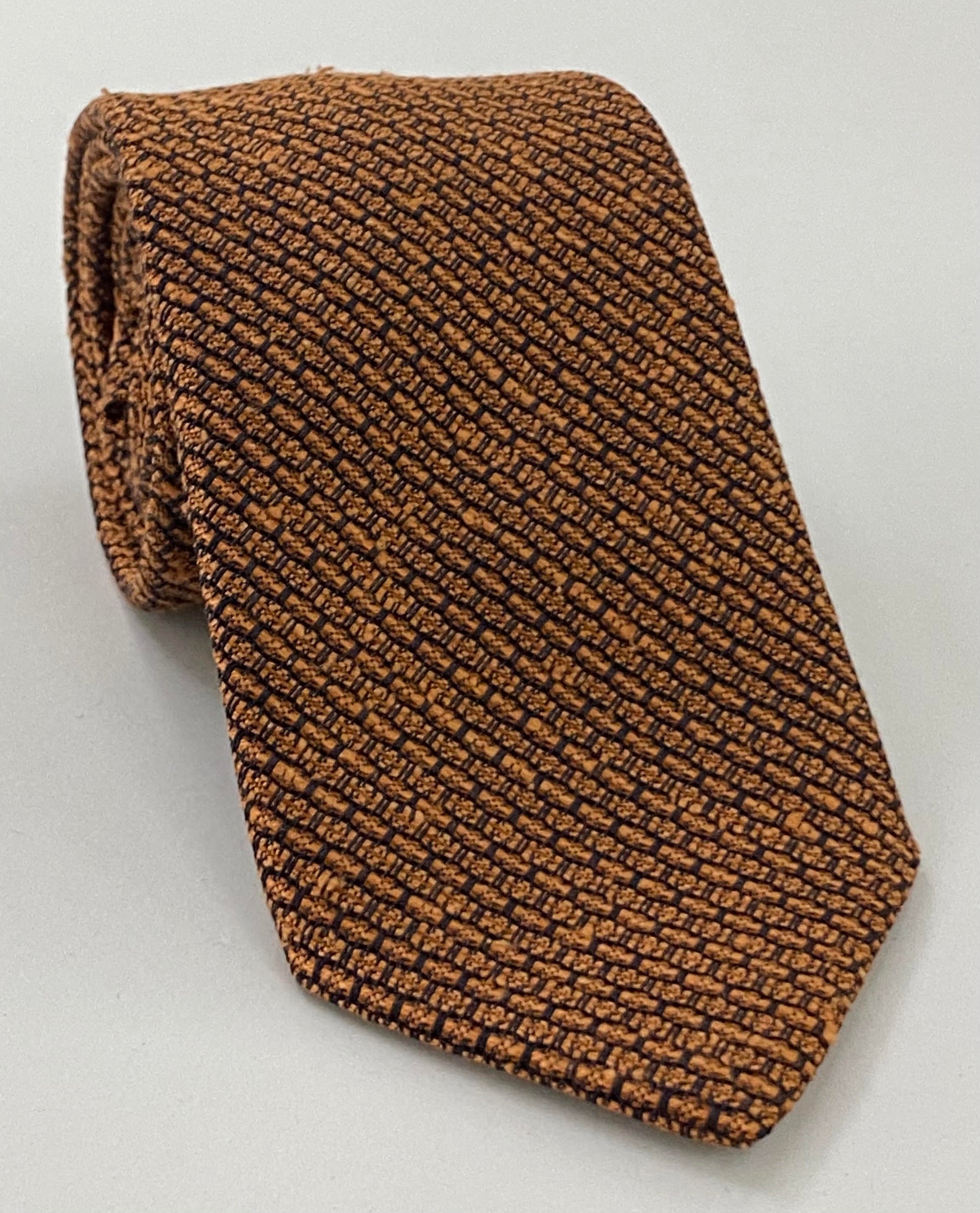 번트 오렌지 샨퉁 그레나딘 그로사 실크 타이 SHGT-14