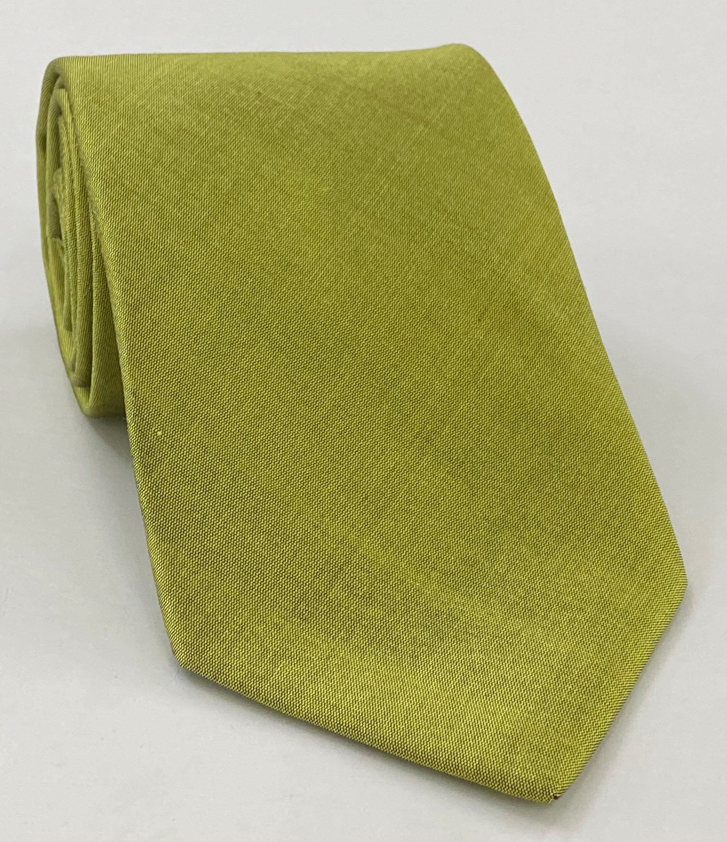 ヤングリーフグリーンショット タイシルクネクタイ THT-8