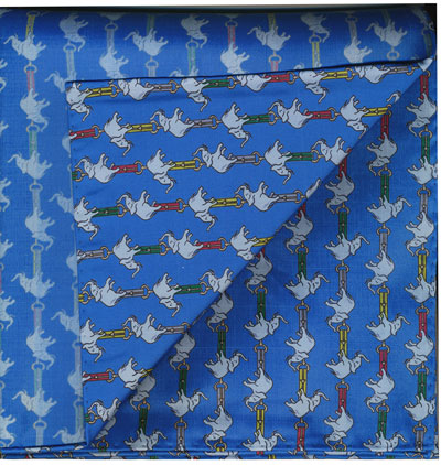 Sangdao Printed Thai Silk Pocket Square