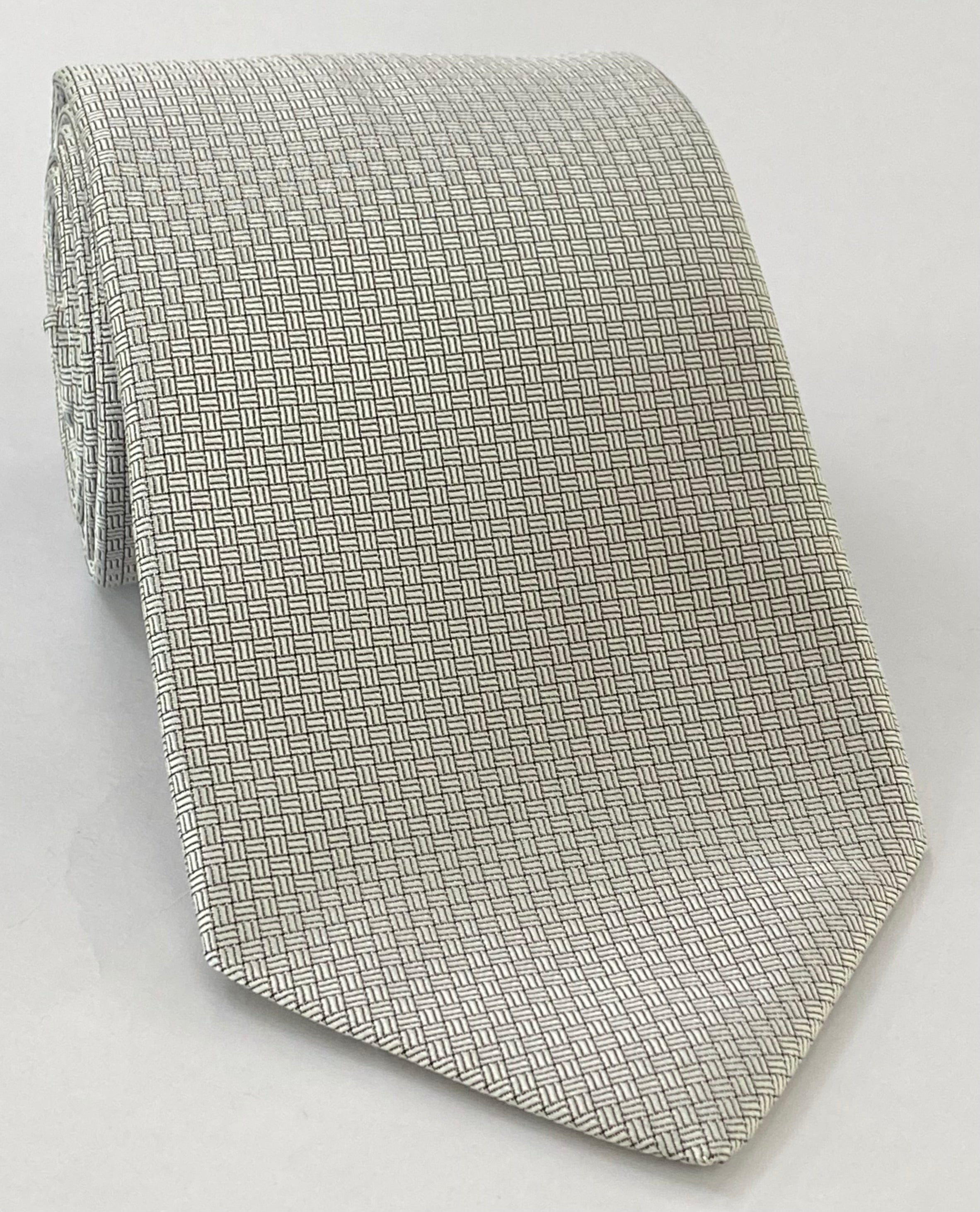 シルバー フォーマル/ウェディング シルクネクタイ WDT-14