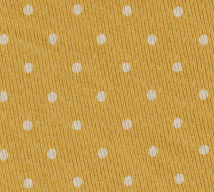 Off-White on Yellow Gold Print Dot Silk Tie MCDT-30