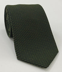 Forest Green & Midnight Blue Cashmere/Silk Grenadine Grossa Silk Tie SCGGT-7