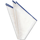 벨기에산 화이트 린넨 콘트라스트 엣지 포켓 스퀘어