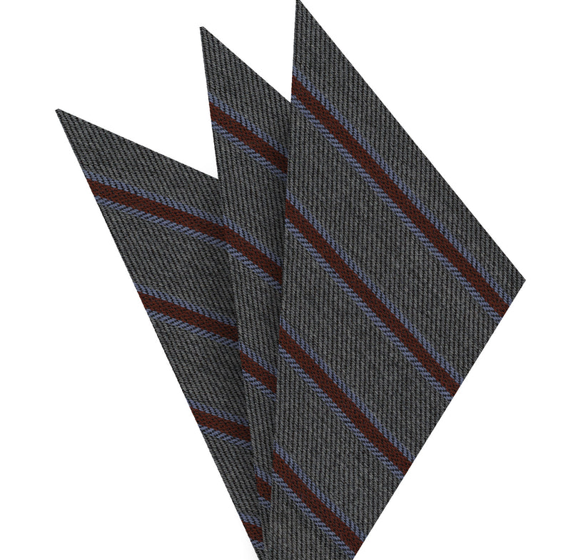 캐시미어 스트라이프 포켓 스퀘어