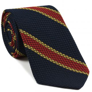 グレナディン・グロッサ ストライプ シルクネクタイ