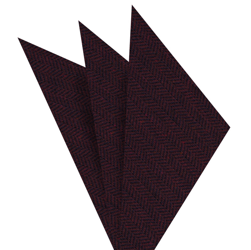 헤링본 울 포켓 스퀘어