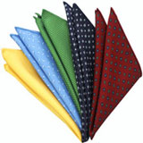 매클스필드 프린트 패턴 실크 포켓 스퀘어