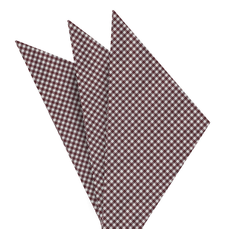 양치기 체크 실크 포켓 스퀘어