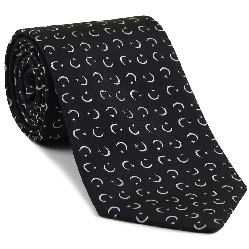 セーリング柄のシルクネクタイ