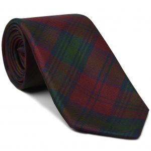 タータン柄シルクネクタイ