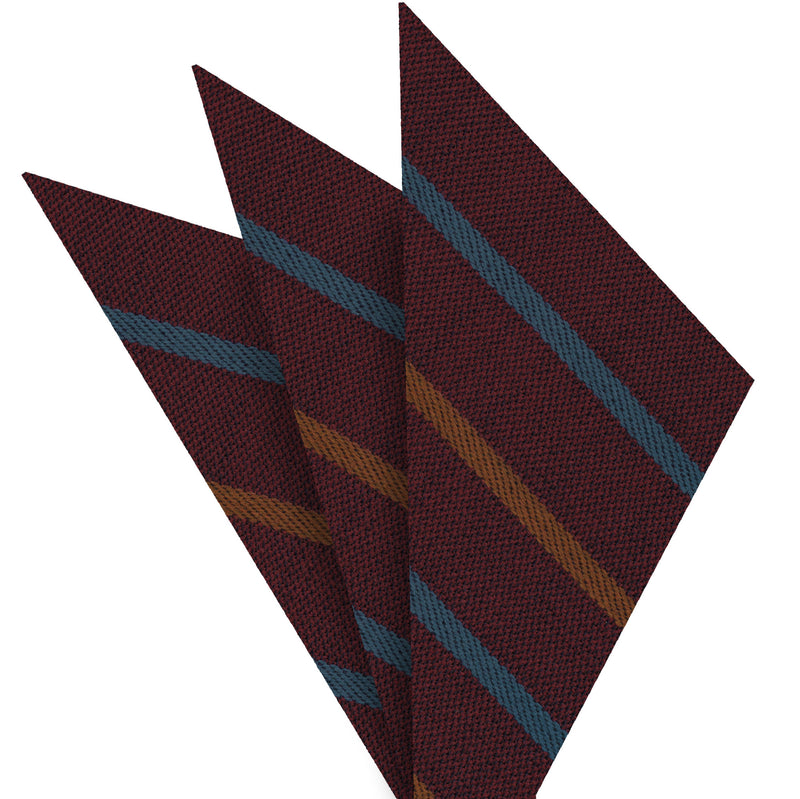 울 스트라이프 포켓 스퀘어