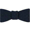 Celtic Green Dots on Midnight Blue Pin-Dot Silk Bow Tie EPDBT-13